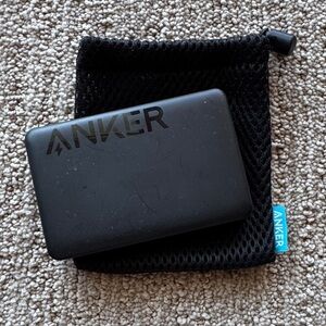 Anker Black Power Bank with Mesh Pouch